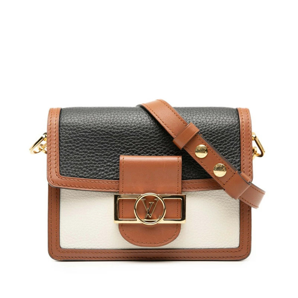 Louis Vuitton Dauphine Shoulder Bag Brown Multicolor Leather